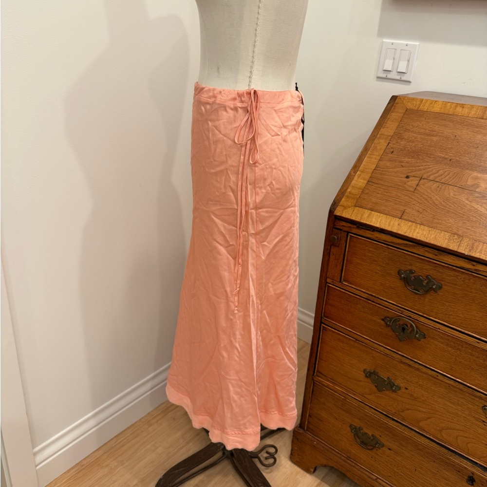 brazeau tricot 3/4 garbo skirt - nectarine - Picture 3 of 4
